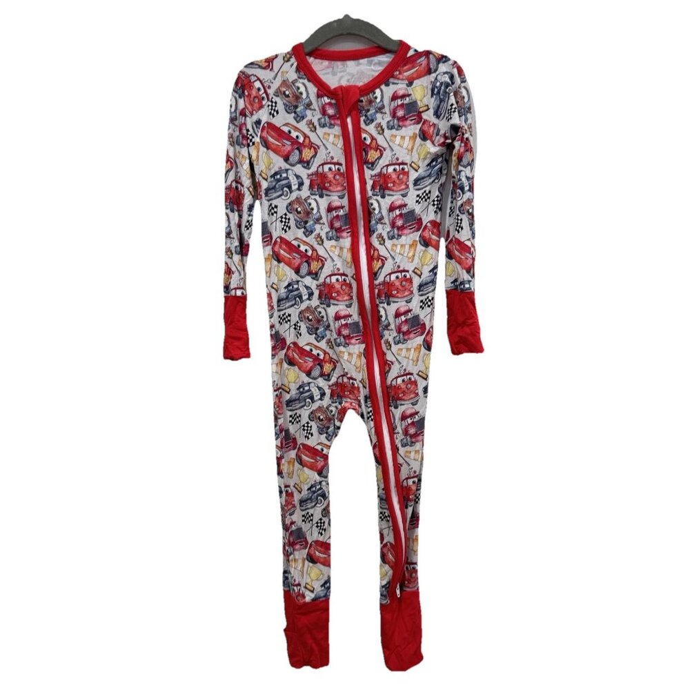 Boys Unbranded Baby Pajama One Piece 18-24 Months Cars Disney Red